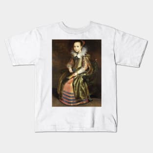 Cornelia or Elisabeth Vekemans, daughter of Joris Vekemans and Maria van Ghinderdeuren by Cornelis de Vos Kids T-Shirt